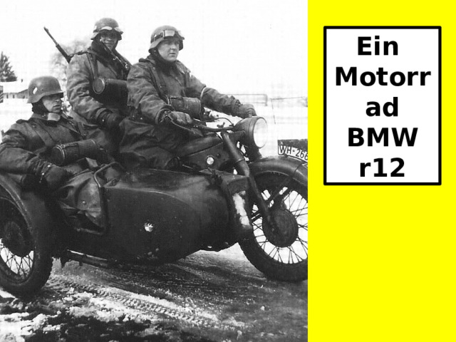 Ein Motorrad BMW r12 