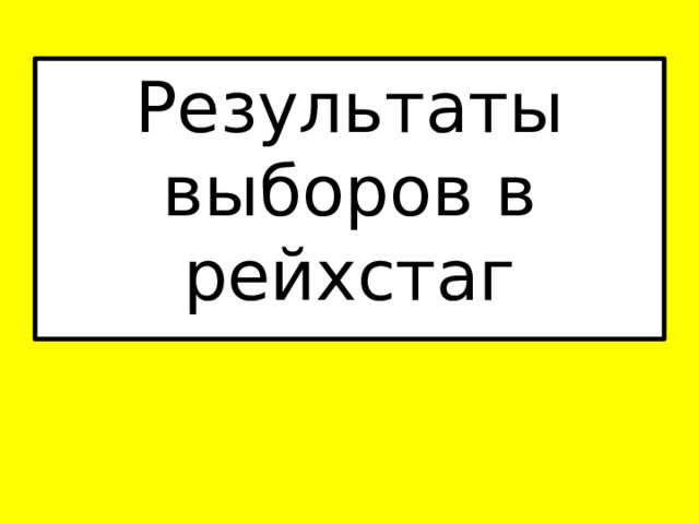 Результаты выборов в рейхстаг 