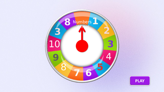 1 8 Numbers Wheel 2 3 3 10 4 9 5 8 6 7 