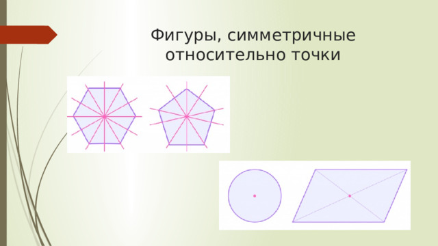 Фигуры, симметричные относительно точки 