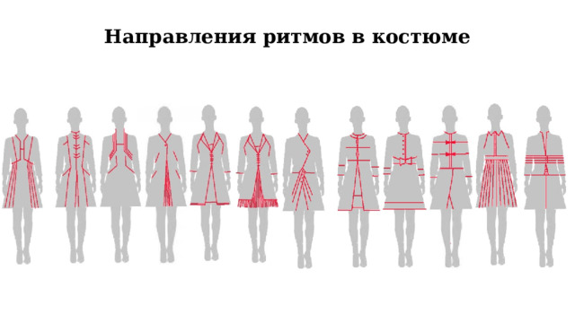 Направления ритмов в костюме   