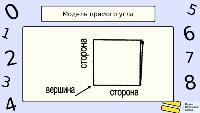 1 0 4 5 2 6 8 7 3 Модель прямого угла 