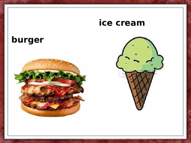 ice cream burger 