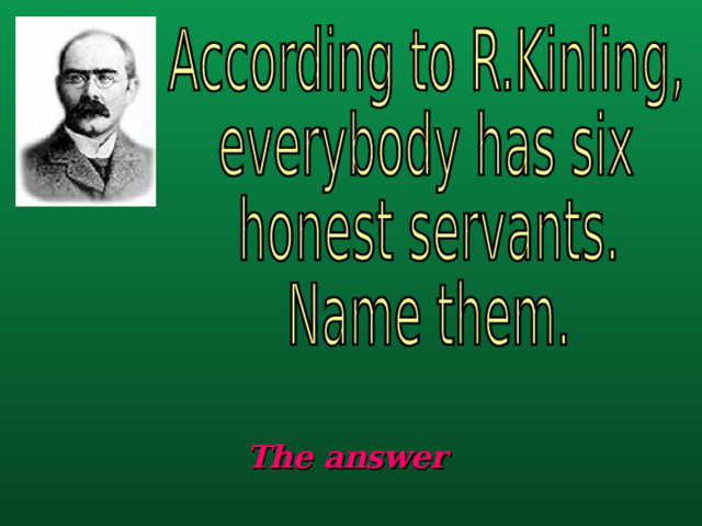 The answer 