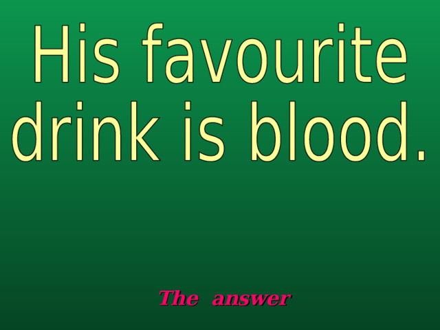 The answer 