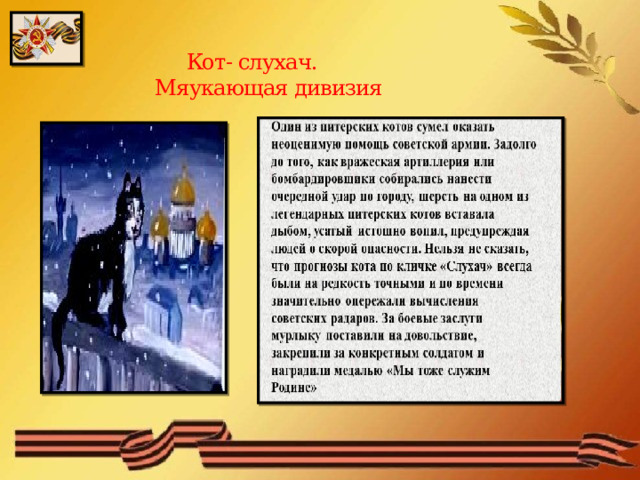  Кот- слухач.  Мяукающая дивизия    