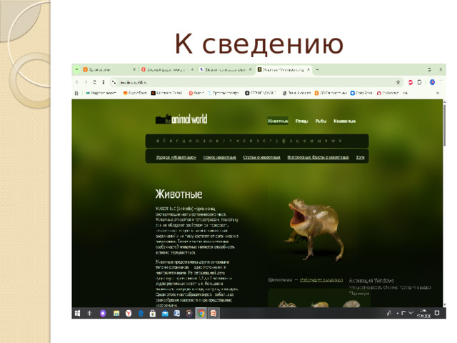 К сведению 