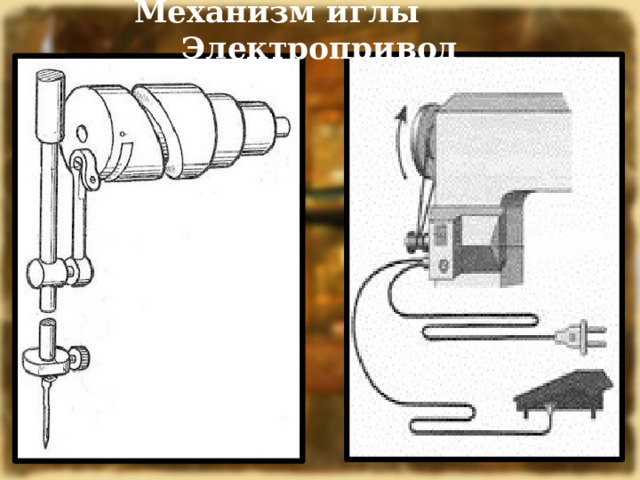 Механизм иглы Электропривод 