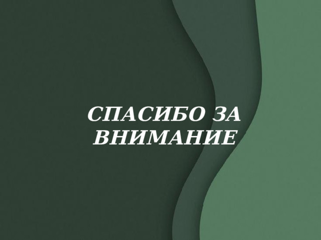 СПАСИБО ЗА ВНИМАНИЕ 
