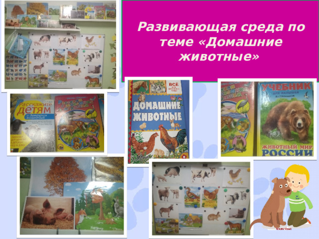 Развивающая среда по теме «Домашние животные» 