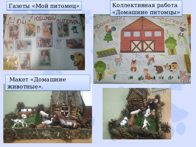 Коллективная работа «Домашние питомцы» Газеты «Мой питомец»  Макет «Домашние животные». 