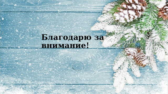 Благодарю за внимание! 