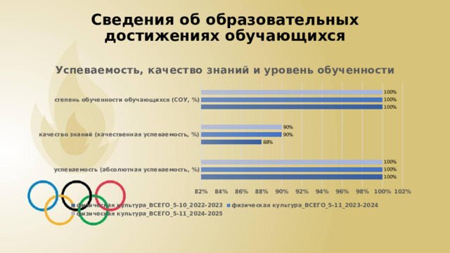 Сведения об образовательных достижениях обучающихся 