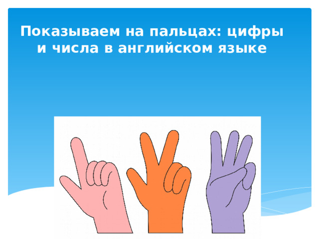 Показываем на пальцах: цифры и числа в английском языке 