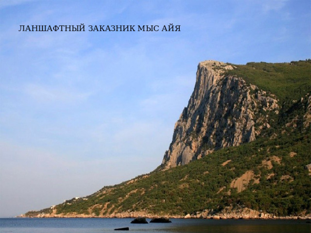 ЛАНШАФТНЫЙ ЗАКАЗНИК МЫС АЙЯ 