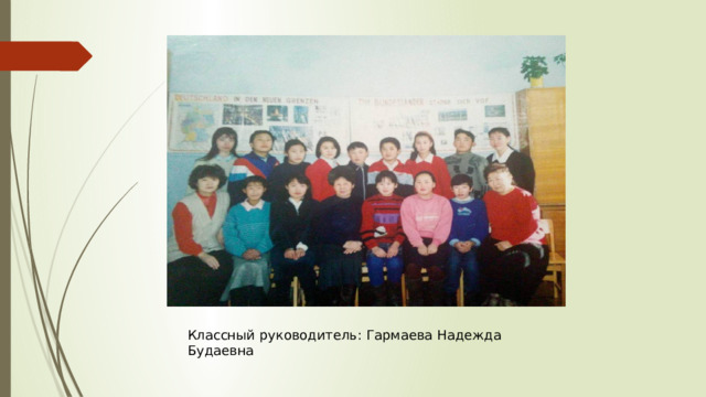 Классный руководитель: Гармаева Надежда Будаевна 