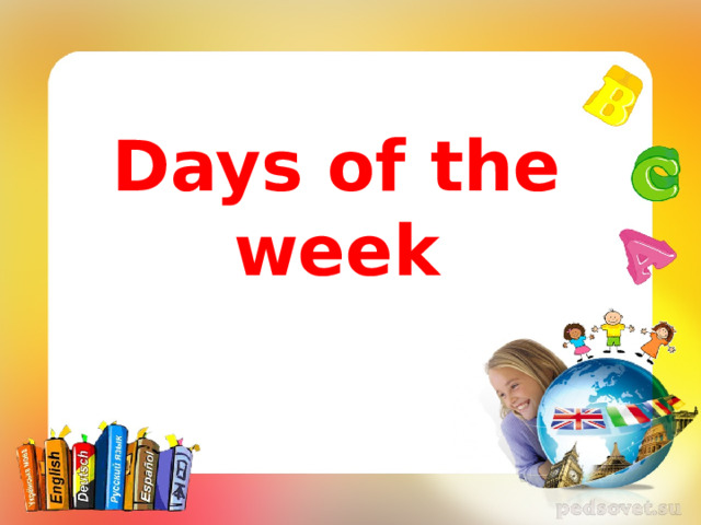 Days of the week 