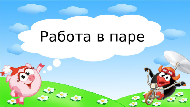 Работа в паре 