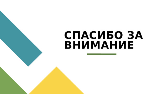 СПАСИБО ЗА ВНИМАНИЕ 