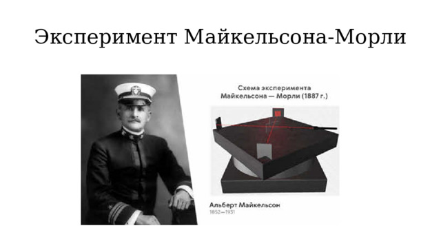 Эксперимент Майкельсона-Морли 
