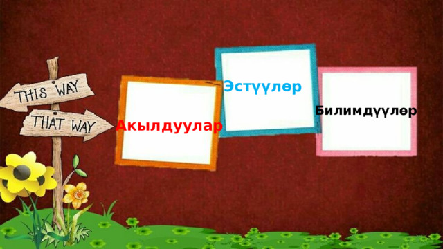 Эстүүлөр Билимдүүлөр Акылдуулар 