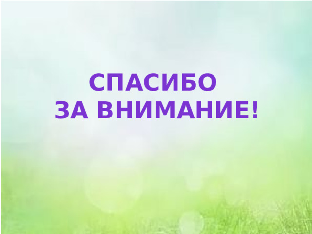 Спасибо за внимание!  