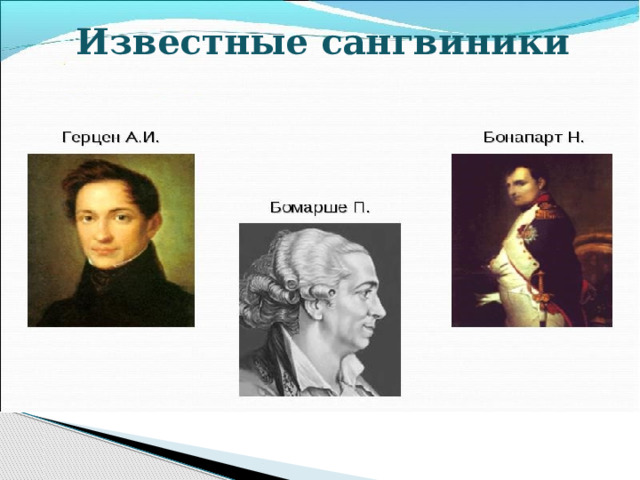 Известные сангвиники 