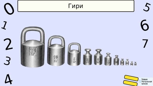1 0 5 4 2 6 7 3 Гири 