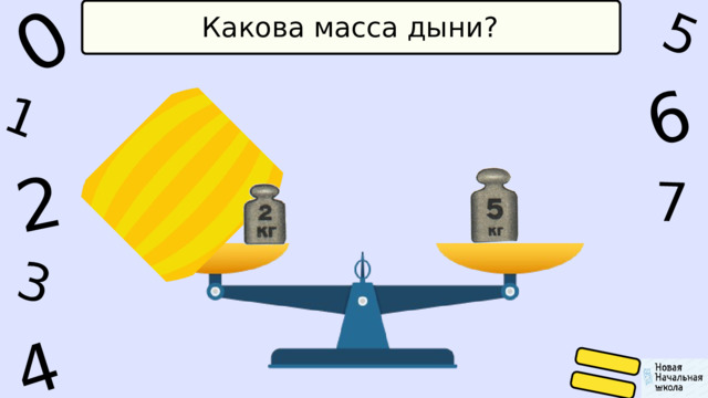 1 0 5 4 2 6 7 3 Какова масса дыни? 