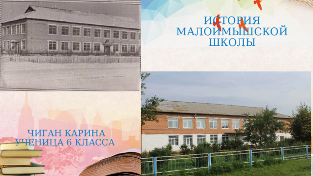 История Малоимышской школы     Чиган Карина  ученица 6 класса 