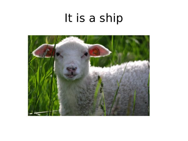 It is a ship 