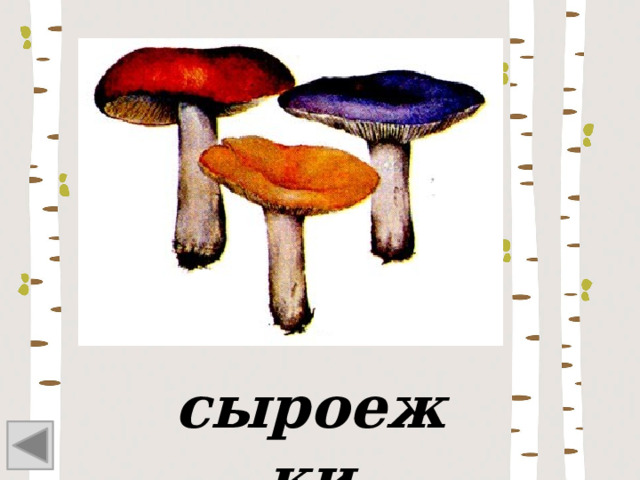сыроежки 