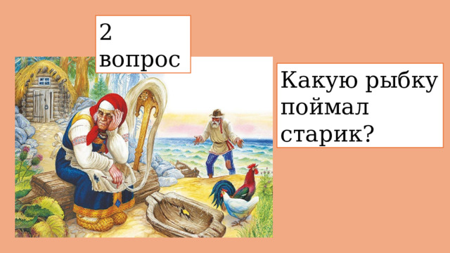2 вопрос  Какую рыбку поймал старик? 