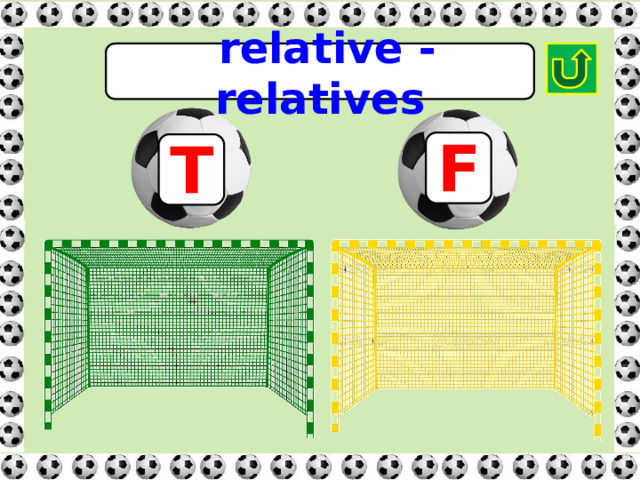 relative - relatives F T 