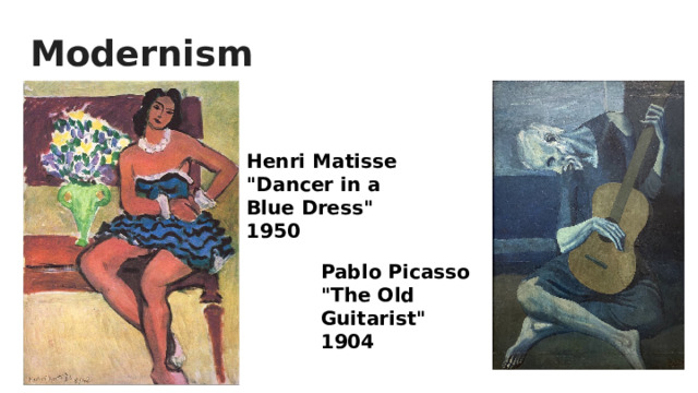 Modernism Henri Matisse 