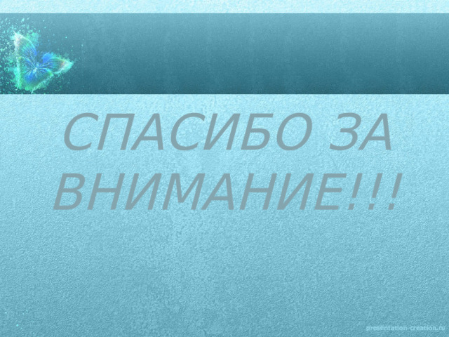 СПАСИБО ЗА ВНИМАНИЕ!!! 