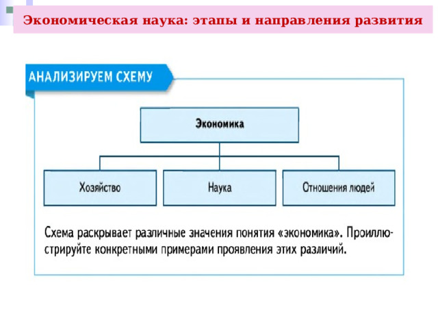 Экономическая наука: этапы и направления развития 
