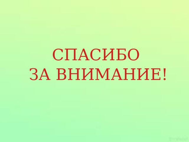 СПАСИБО ЗА ВНИМАНИЕ! 