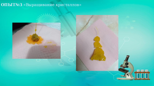 ОПЫТ№3 «Выращивание кристаллов» 
