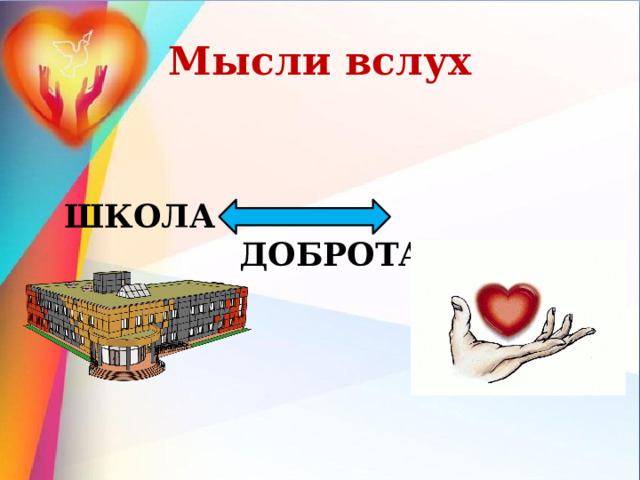 Мысли вслух   ШКОЛА  ДОБРОТА  