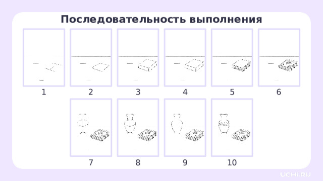 Последовательность выполнения 1 2 3 4 5 6 Практическая работа  — Обратите внимание, в какой последовательности мы будем выполнять действия. С чего начнём, что будем делать дальше. Заметка для учителя: этот слайд вы можете распечатать или демонстрировать обучающимся после того, как рассмотрен каждый этап работы. 7 8 9 10 