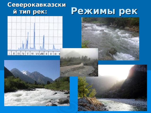 Режимы рек Расход реки Енисей Восточносибирский тип рек:   