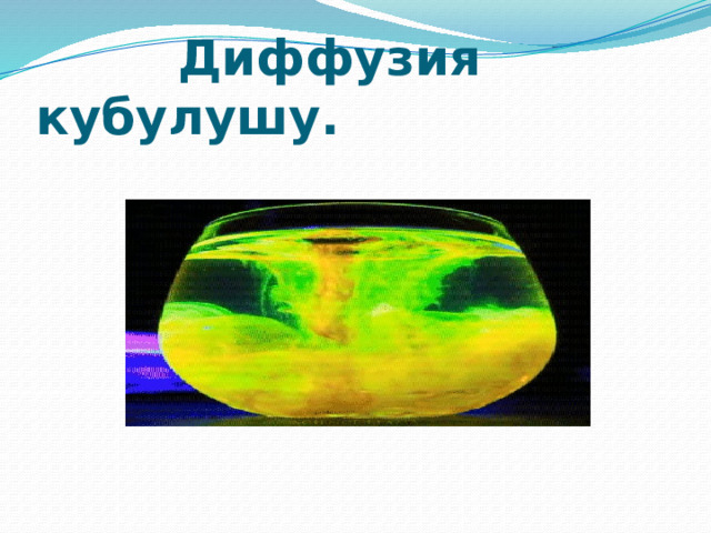  Диффузия кубулушу. 