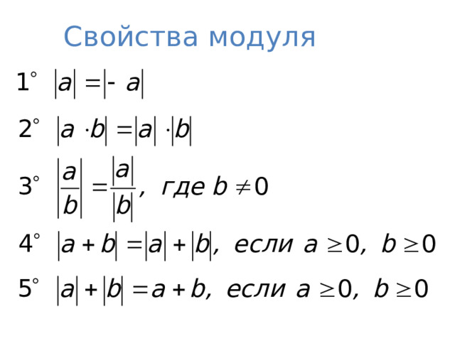 Свойства модуля  