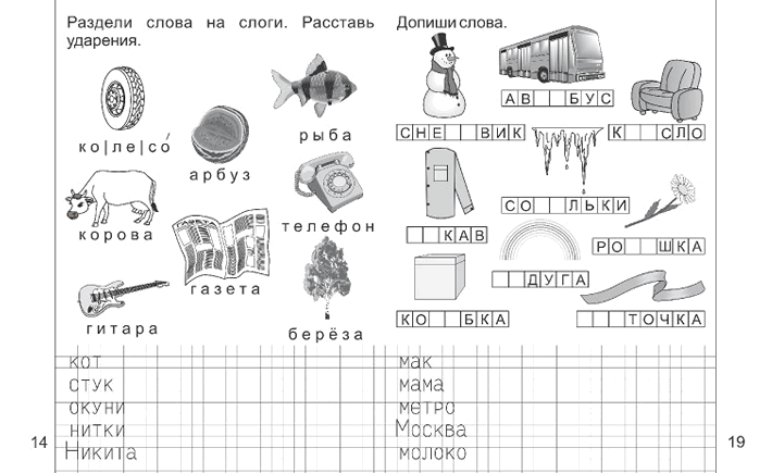 Технологическая карта ударение 2 класс