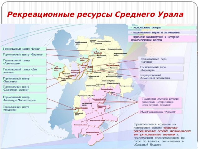 Рекреационные ресурсы Среднего Урала 