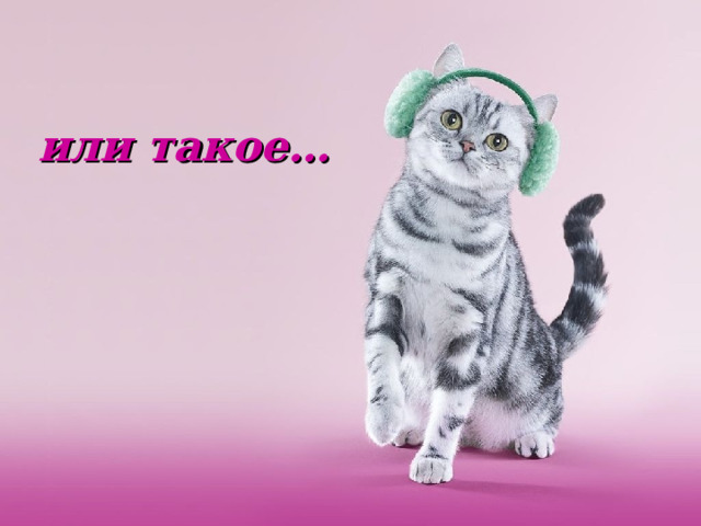 или такое… 