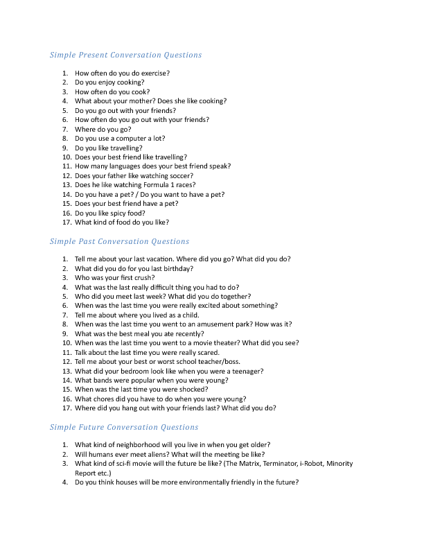 Вопросы conversation. Past simple conversation questions. Past simple questions speaking. Past simple questions for discussion. Past simple discussion questions.