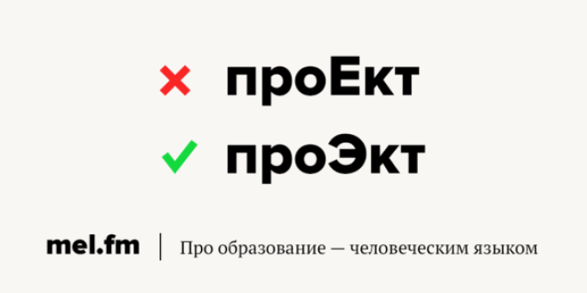 Как пишется проект или проэкт как правильно