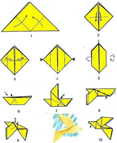 Как Сложить Белого Голубя Оригами